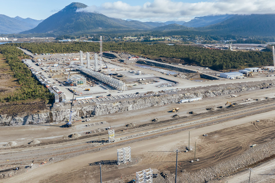 November 2024 Aerial image of REEF facility under construction.
